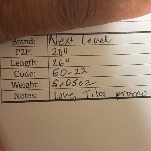 Next Level Tito’s Vodka Promo Tee Shirt Medium Gray Turning Spirits Into Love - Picture 10 of 10